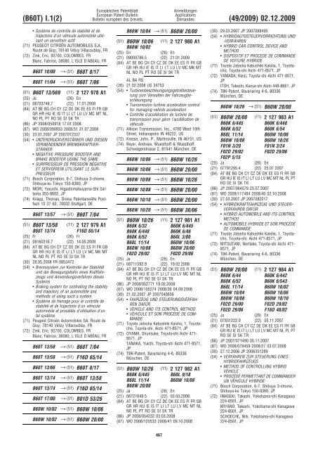 Bulletin 2009/49 - European Patent Office