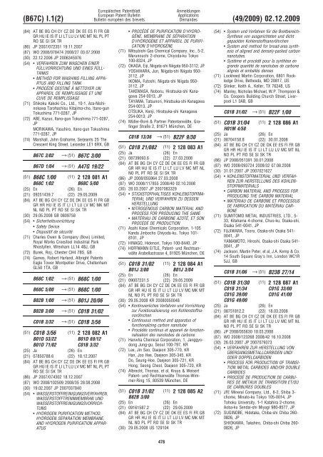 Bulletin 2009/49 - European Patent Office