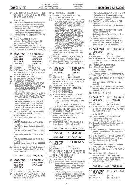 Bulletin 2009/49 - European Patent Office