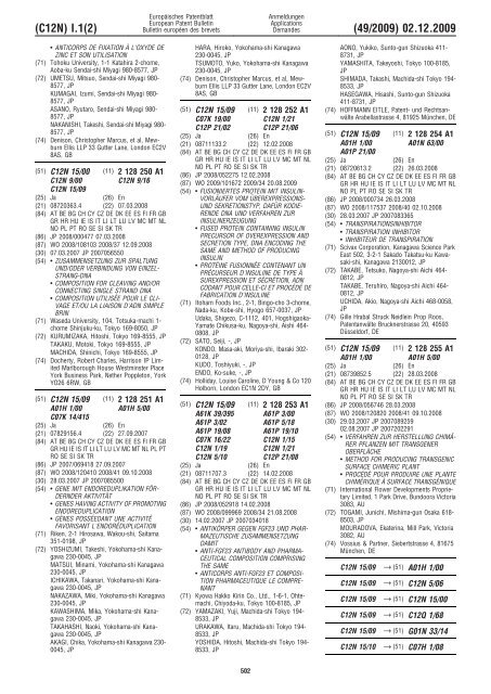 Bulletin 2009/49 - European Patent Office