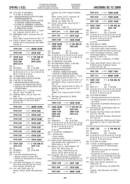 Bulletin 2009/49 - European Patent Office