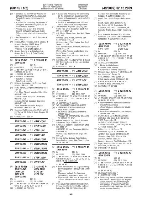 Bulletin 2009/49 - European Patent Office