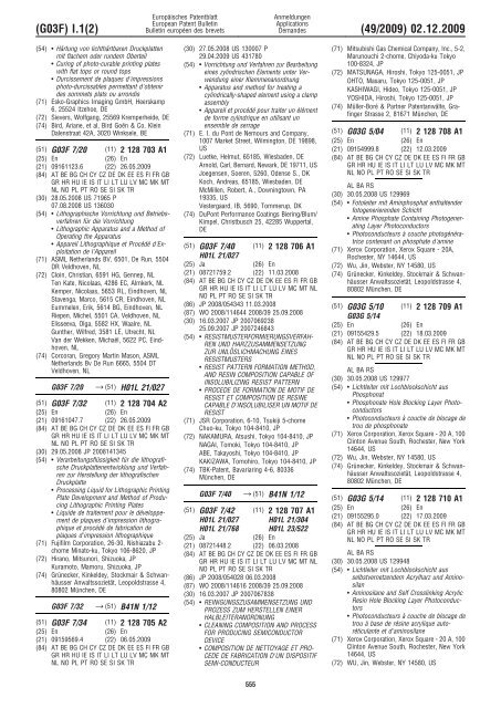 Bulletin 2009/49 - European Patent Office