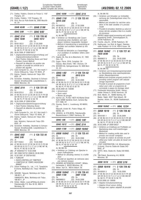 Bulletin 2009/49 - European Patent Office