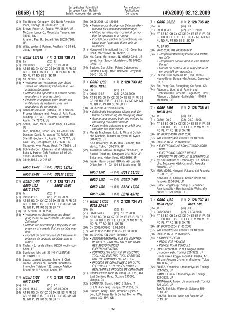 Bulletin 2009/49 - European Patent Office