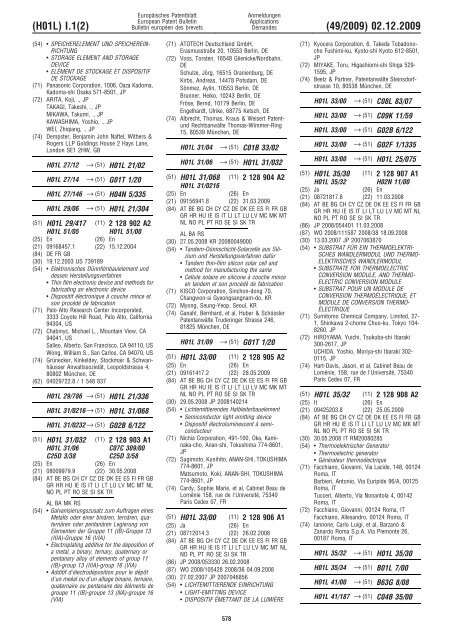 Bulletin 2009/49 - European Patent Office