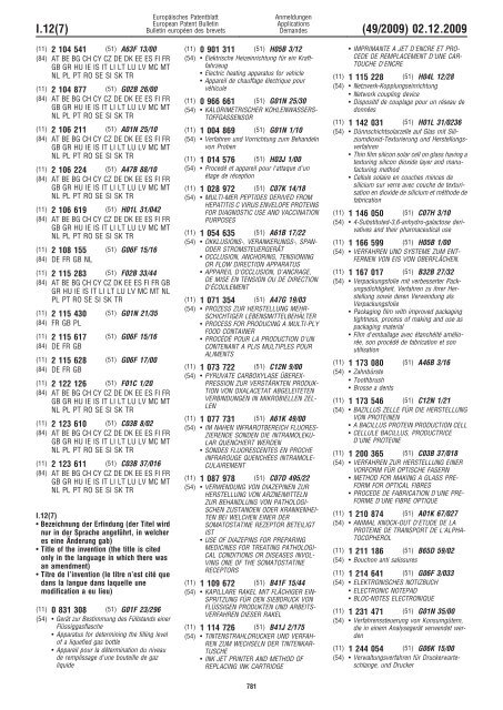 Bulletin 2009/49 - European Patent Office