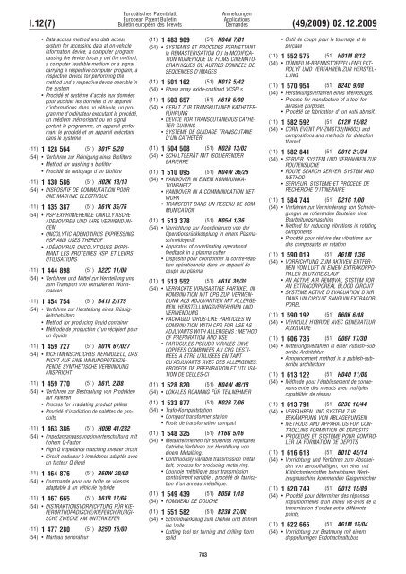 Bulletin 2009/49 - European Patent Office