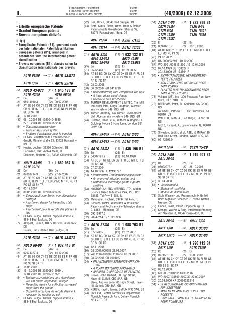 Bulletin 2009/49 - European Patent Office