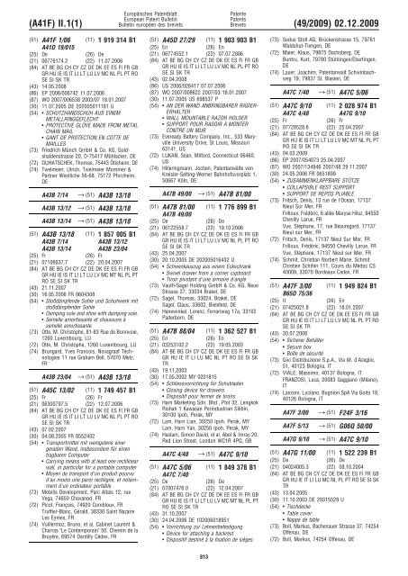 Bulletin 2009/49 - European Patent Office