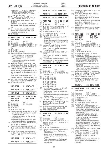 Bulletin 2009/49 - European Patent Office