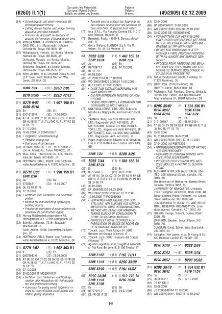 Bulletin 2009/49 - European Patent Office