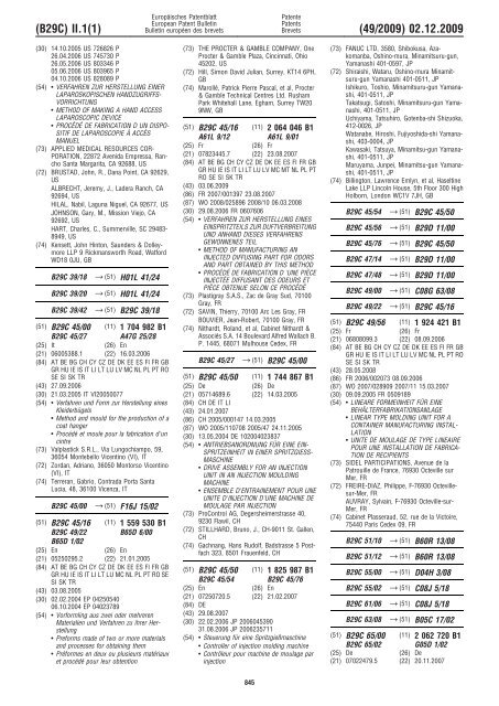 Bulletin 2009/49 - European Patent Office