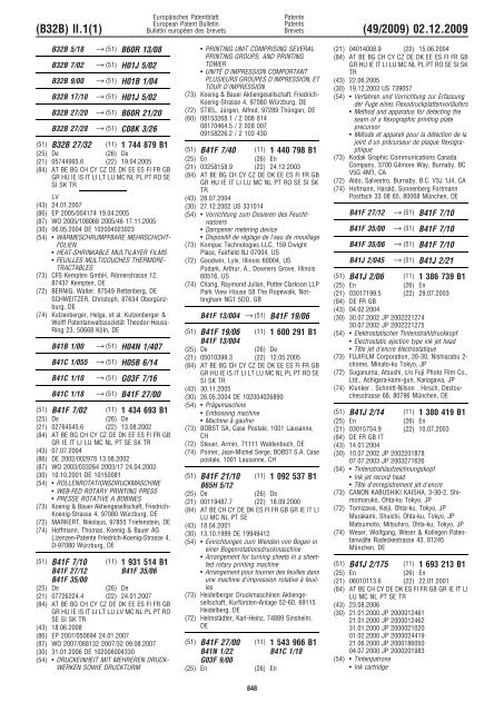 Bulletin 2009/49 - European Patent Office