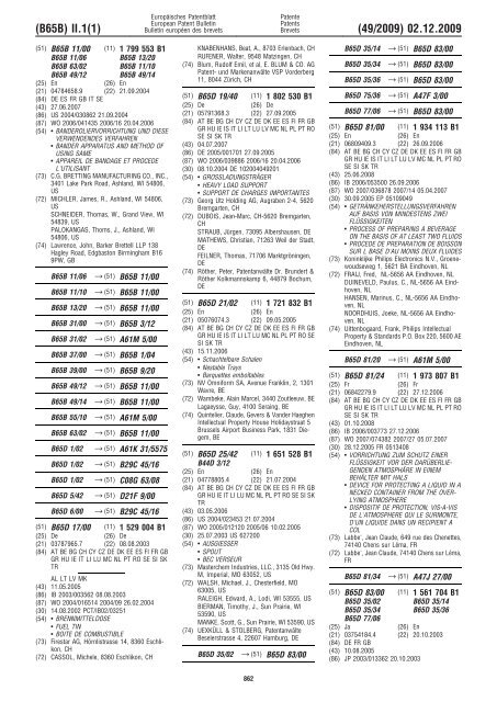 Bulletin 2009/49 - European Patent Office