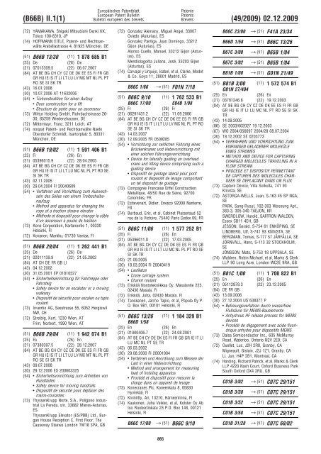 Bulletin 2009/49 - European Patent Office