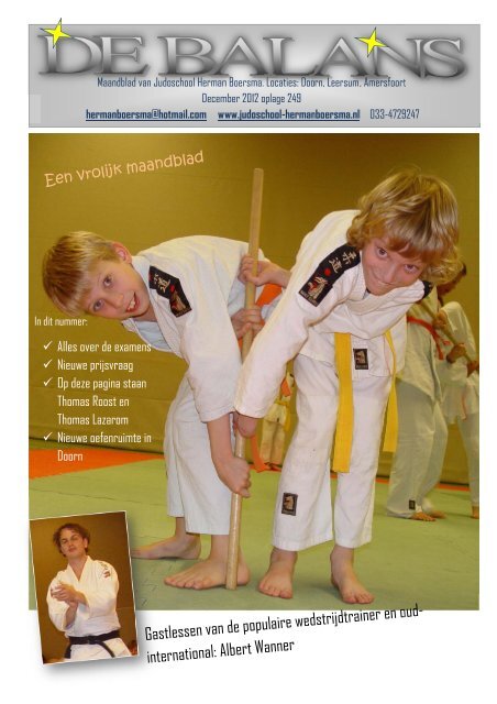 december - Judoschool Herman Boersma