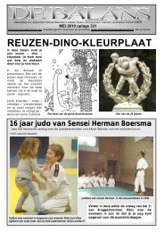 REUZEN-DINO-KLEURPLAAT - Judoschool Herman Boersma