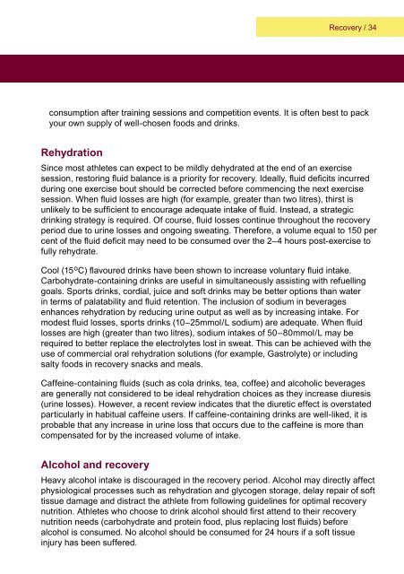 Current Concepts in Sports Nutrition - Australian Sports Commission