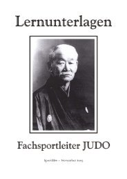 Lernunterlage Judo - Sportschule der Bundeswehr