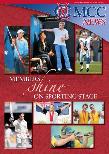 MEMBERS ON SPORTING STAGE - Melbourne Cricket Club