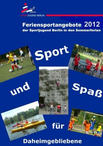 Flyer Feriensportangebote Sommer 2012