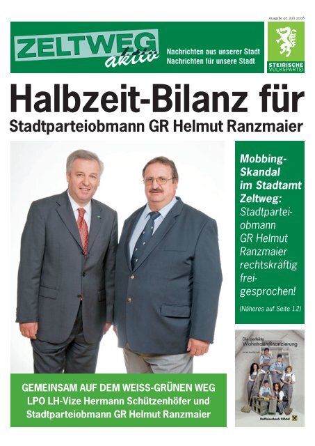 Stadtparteiobmann GR Helmut Ranzmaier - Steirische Volkspartei