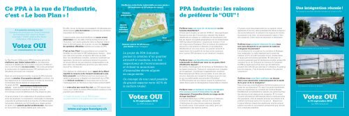 Le projet de PPA Industrie permet la création d'un quartier attractif et