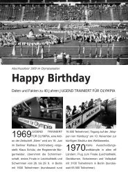 Happy Birthday - Jugend Trainiert für Olympia