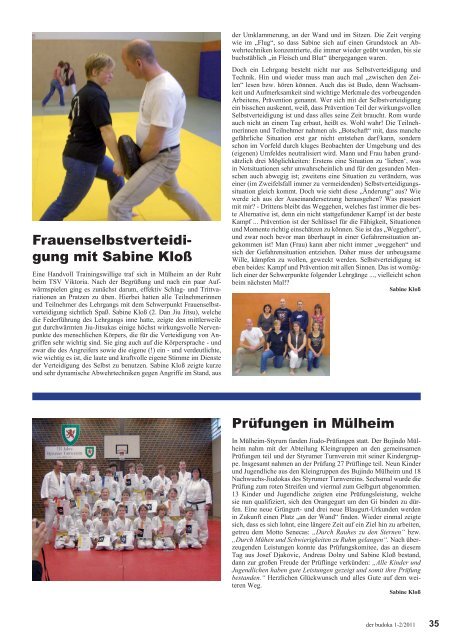 Budo-Gala in Mülheim - Dachverband für Budotechniken Nordrhein ...