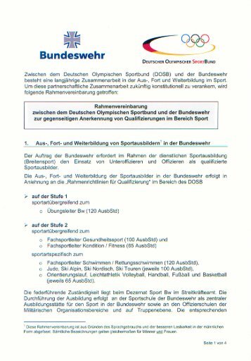 Rahmenvereinbarungen DOSB ( PDF , 3,0 MB)