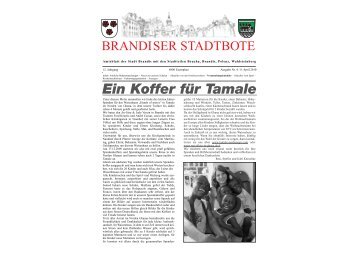 Ein Koffer für Tamale - Brandiser Stadtbote