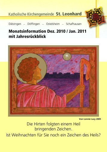 Monatsinformation 2010-12 - Termine - Diözese Rottenburg-Stuttgart