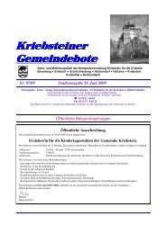 Kriebsteiner Gemeindebote - Gemeinde Kriebstein