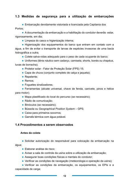 Manual de Procedimentos de Coleta e Metodologias de - Cemig