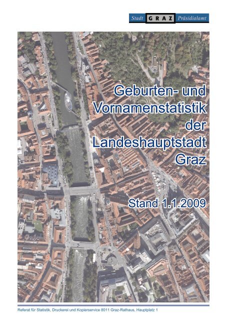 Geburten- und Vornamenstatistik der Landeshauptstadt Graz