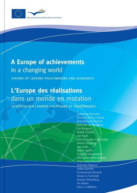 A Europe of achievements in a changing world L'Europe des ...