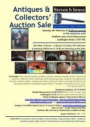 Antiques & Collectors' Auction Sale - BT Customerstreet