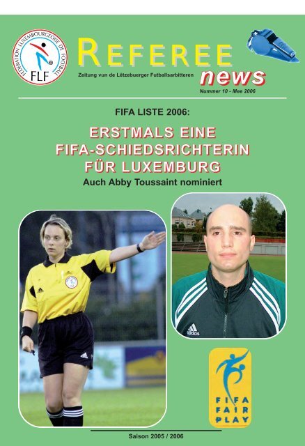 REFEREE nneeewwwss - Fédération Luxembourgeoise de Football