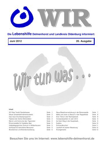 Ausgabe Juni 2012 - LEBENSHILFE - Delmenhorst