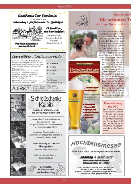 Info-Magazin für die VG Kemnath Eine Schildkröte ... - Stadt Kemnath