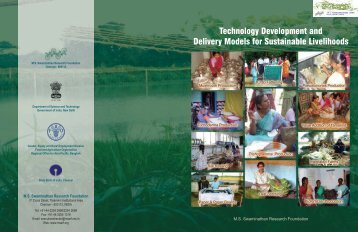 Technology Delivery - M. S. Swaminathan Research Foundation