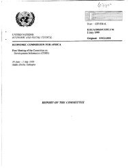 report of the committee - UNECA IR Home - Economic Commission ...