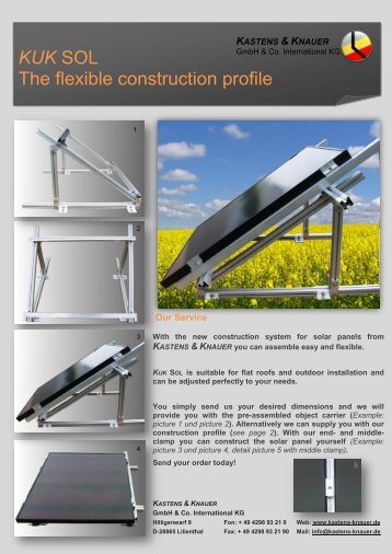 KUK SOL The flexible construction profile - Kastens & Knauer GmbH ...