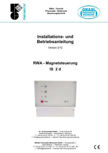 RWA - Magnetsteuerung IS 2d - Grasl Pneumatic