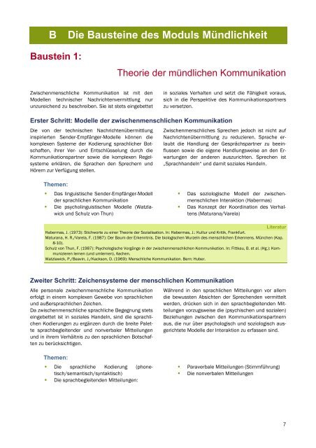 Mündlichkeit - elementargermanistik.uni-bremen.de - Universität ...