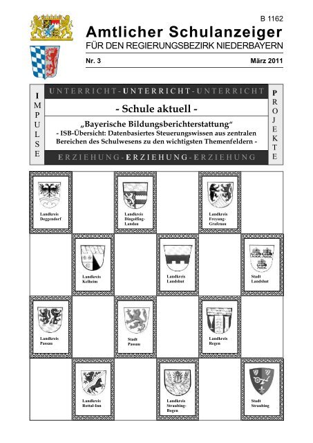 Amtlicher Schulanzeiger - Die Regierung von Niederbayern