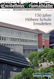 150 Jahre Höhere Schule Emsdetten - Heimatbund Emsdetten