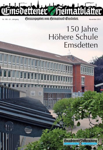 150 Jahre Höhere Schule Emsdetten - Heimatbund Emsdetten