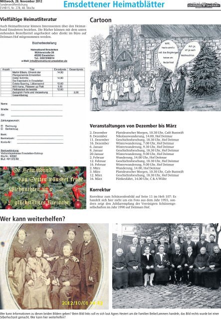 150 Jahre Höhere Schule Emsdetten - Heimatbund Emsdetten